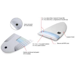 SURF NSP PROTECH FUN 7.6 BLANC -Canotage Équipement Magasin surf nsp protech fun 76 blanc 2